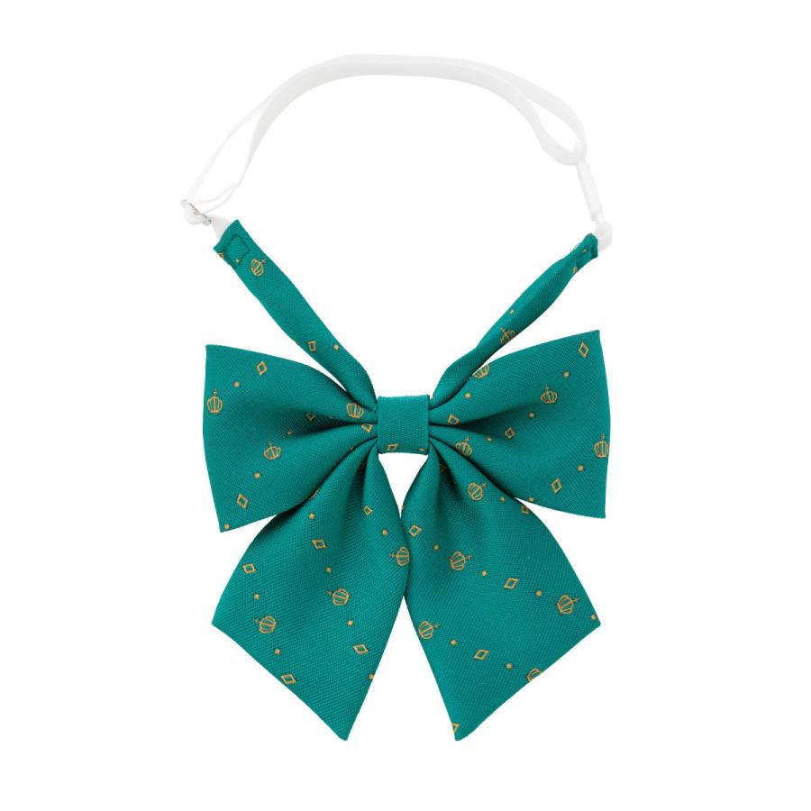 スクールリボン 制服 グリーン 緑 女子 通学 女子高校生 スクール リボン りぼん クラウン 柄 学生 中学生 高校生 女子高生 Kr07 カンコーショップ原宿 通販 Paypayモール