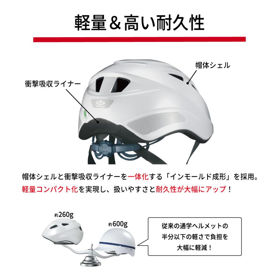 SGマーク 男女兼用 通学用ヘルメット 中学生 オージーケーカブト