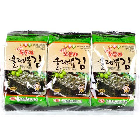 オリーブ油お弁当用海苔1袋(8枚×3)/韓国海苔/味付け海苔/韓国食品｜kankoku-ichiba｜02