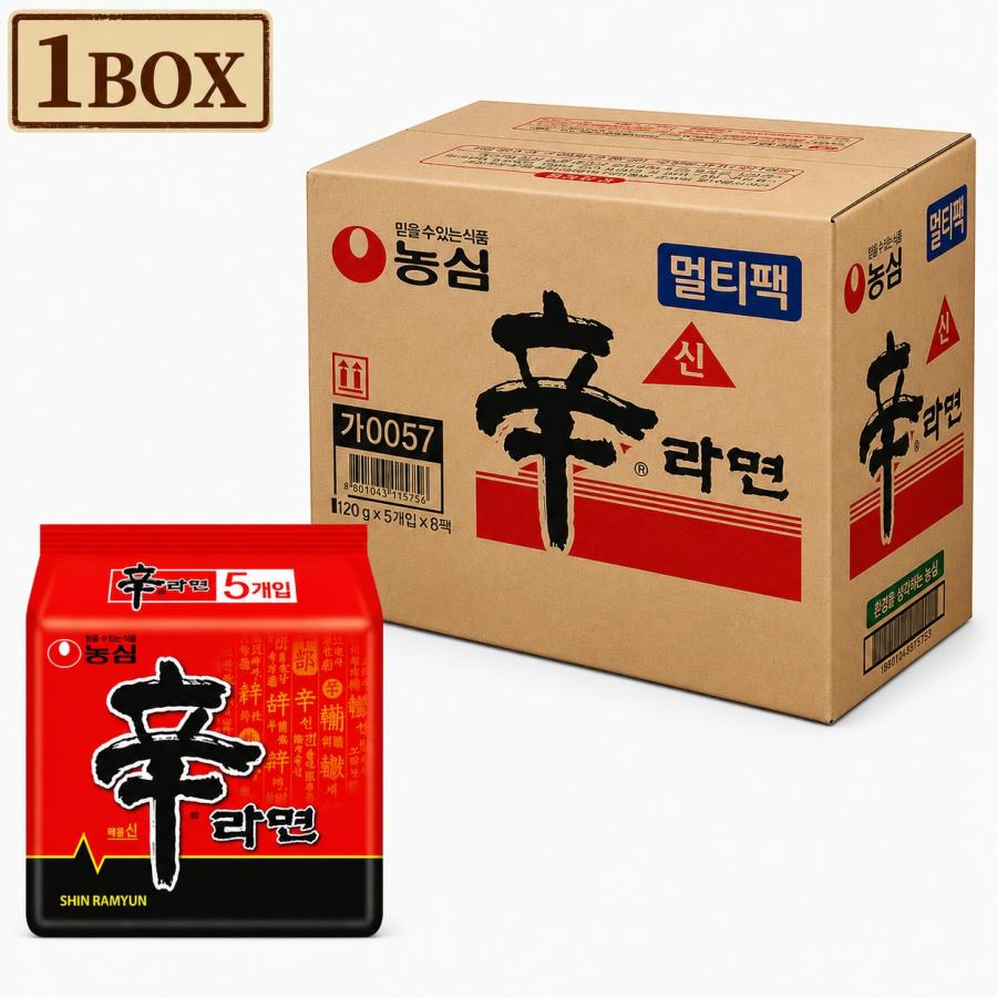 NONGSHIM（農心） [農心]辛ラーメン 120g 1箱(107円×40個)韓国 袋