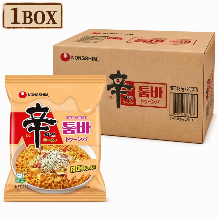 NONGSHIM（農心） 辛ラーメン Toomba(トゥーンバ) 137g 1箱(32個×210円