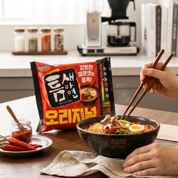 paldo [paldo]トゥムセラーメン（激辛）120g 1箱(180円×40個)/韓国