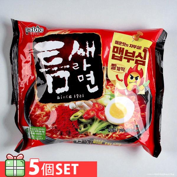Paldo]トゥムセラーメン（激辛）5個×190円/韓国ラーメン/とりあえず