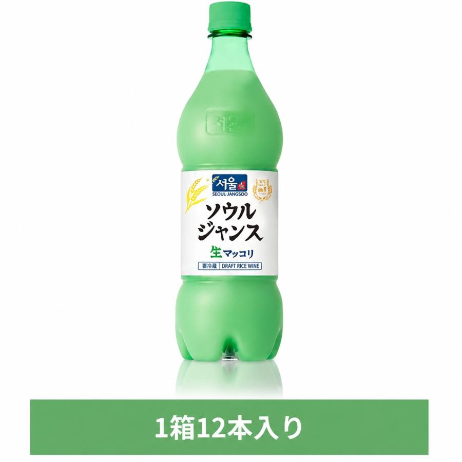 冷]ソウル ジャンス 生マッコリ 1箱(12本×560円) Alc.6％ 長寿 韓国生
