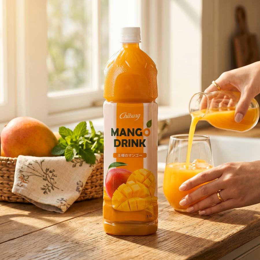 チルソン] 王様の マンゴージュース 1.5L / 韓国飲み物 韓国食品