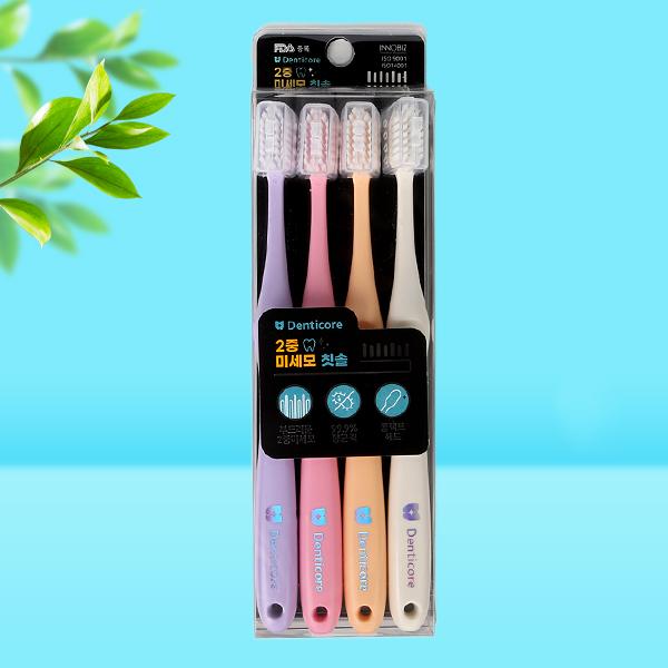 Denticore]極細毛 歯 ブラシ 4本入りセット/韓国雑貨 韓国商品