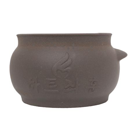 黄土壺、下の木の台付き無し、黄土壺、よもぎ蒸し専用