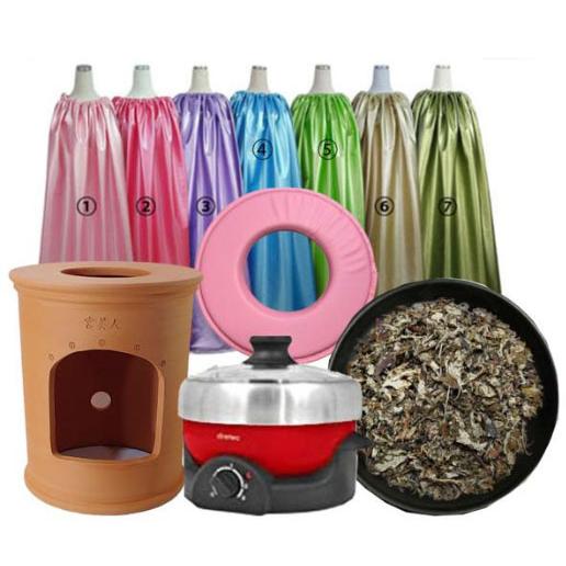 ihコンロ対応黄土壺利用の黄土ヨモギ蒸し椅子セット、大きいサイズ黄土