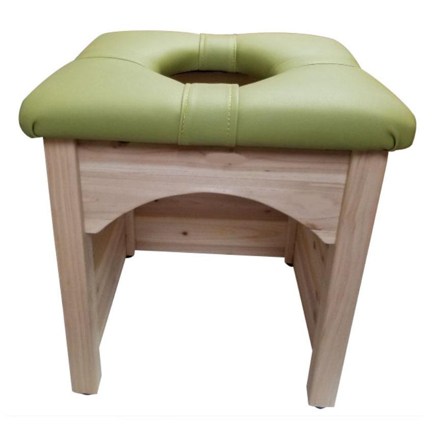ハンビビ、床保護板付き、木の椅子、ihコンロ対応黄土壺を利用した可愛い木の椅子よもぎ蒸しセット｜kankokusoap｜06