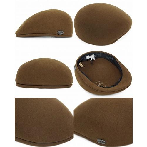 美品⭐️ボルサリーノ　Borsalino ファーフェルト　ハンチング　ブラック 送料無料 Borsalino ボルサリーノ Fur Felt Hunting ファー