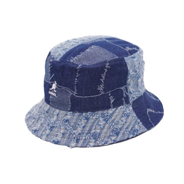 カンゴール 帽子 ハット メンズ レディース KANGOL Denim Mashup Bucket　デニム　マッシュアップ　バケット｜kanmuriya