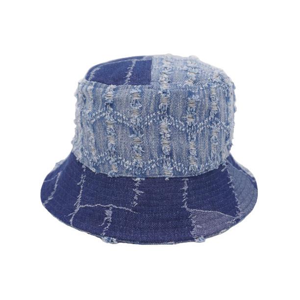 カンゴール 帽子 ハット メンズ レディース KANGOL Denim Mashup Bucket　デニム　マッシュアップ　バケット｜kanmuriya｜04