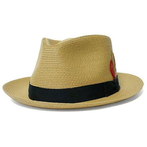 NEW YORK HAT（ニューヨークハット） 帽子 ストローハット メンズ