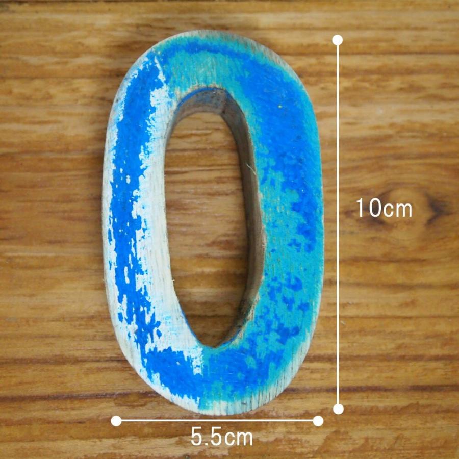 BALI 木彫りナンバー H10cm 数字 ナンバー 数 オブジェ 置物
