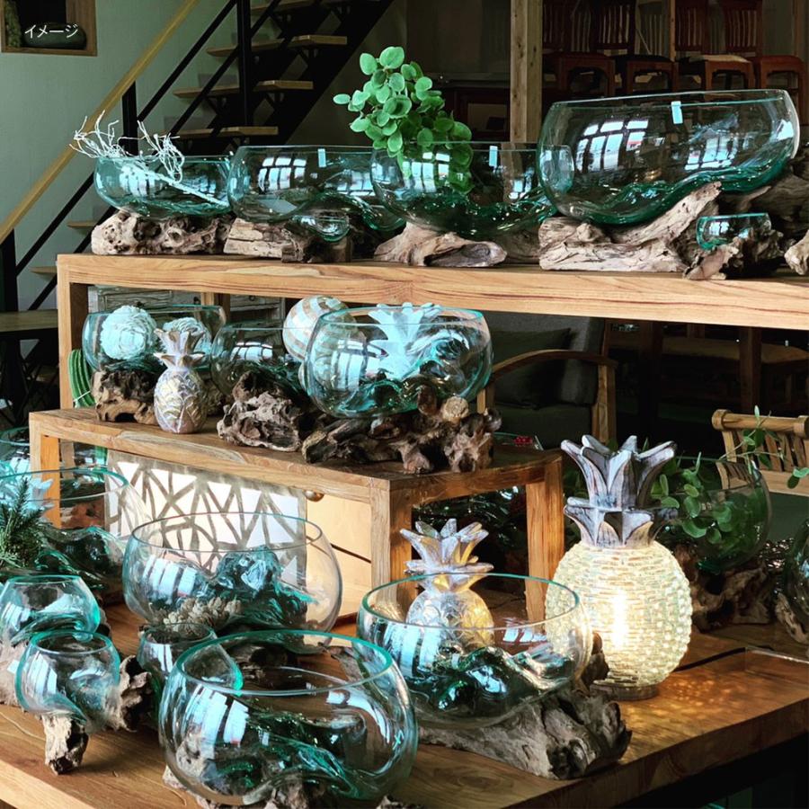 Bali 流木ガラスフラワーベース 2 W29 40cm 置物 オブジェ 花瓶 飾り 花器 バリガラス ガラス new Kanmuryou 通販 Yahoo ショッピング