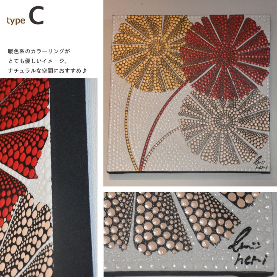 バリ絵画 FLOWER正方形 バリ ドットアート バリアート 絵画 バリ島