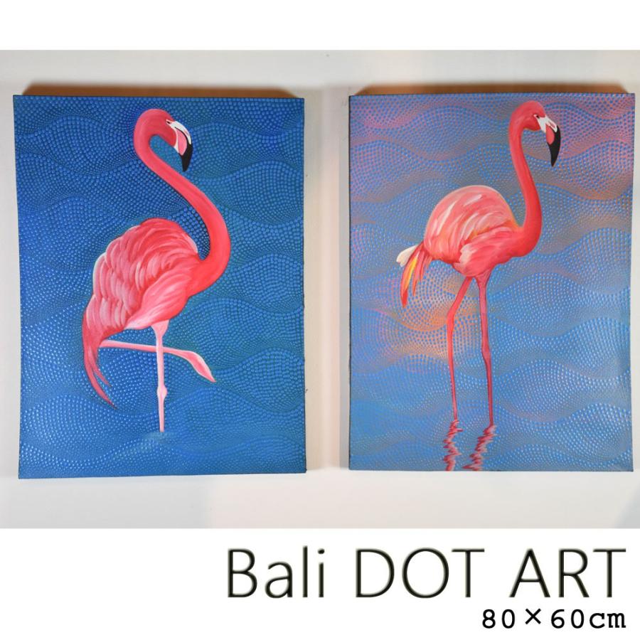 Bali ドットアート フラミンゴ 80 60cm Kanmuryou 通販 Yahoo ショッピング