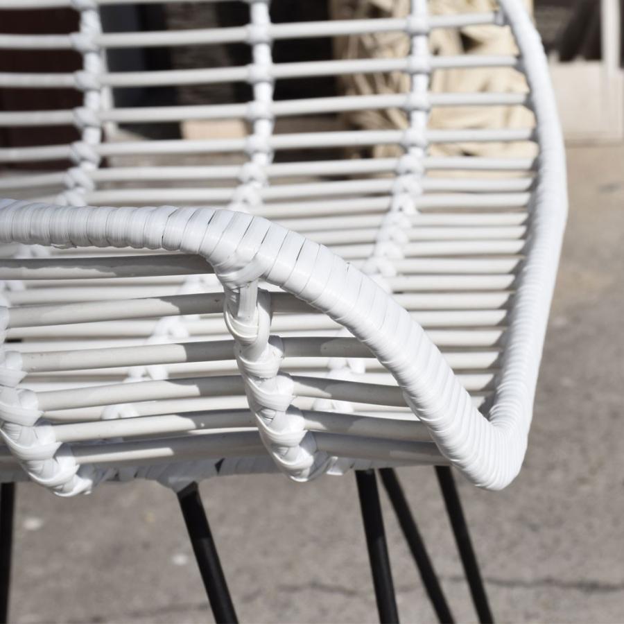 バリ島シンセティックラタン×アイアン カウンターチェア : KANMURYOU