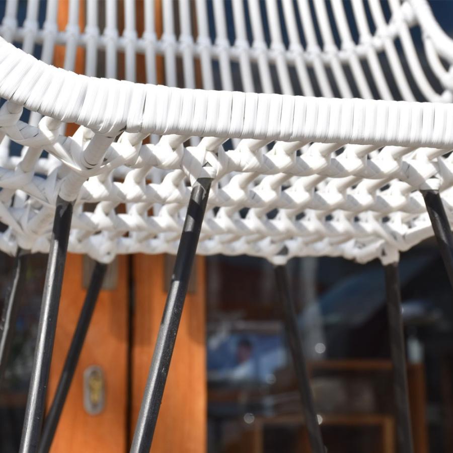 バリ島シンセティックラタン×アイアン カウンターチェア : KANMURYOU