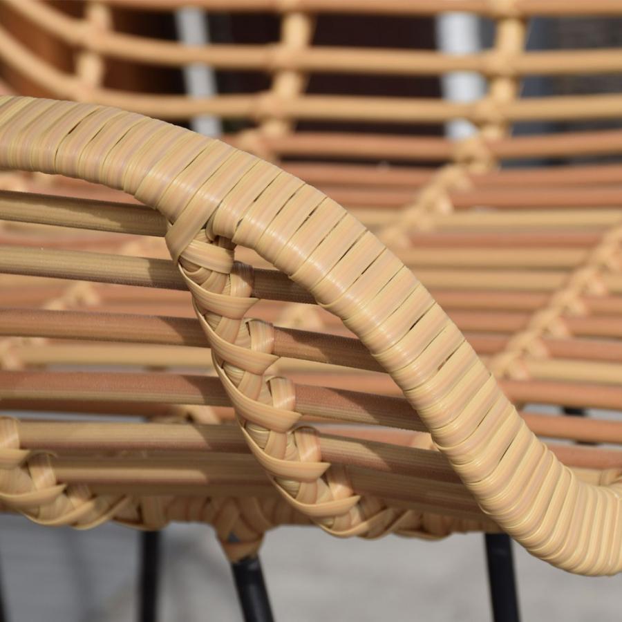 バリ島シンセティックラタン×アイアン カウンターチェア : KANMURYOU