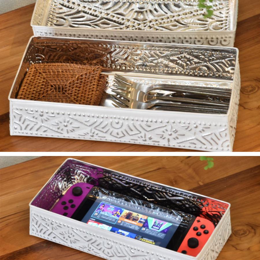 アルミ型押しカトラリーケース Lサイズ カトラリーケース 蓋付き おしゃれ 収納 カトラリートレー カトラリー入れ 小物入れ 箱 ボックス 可愛い 手作り Kanmuryou 通販 Yahoo ショッピング