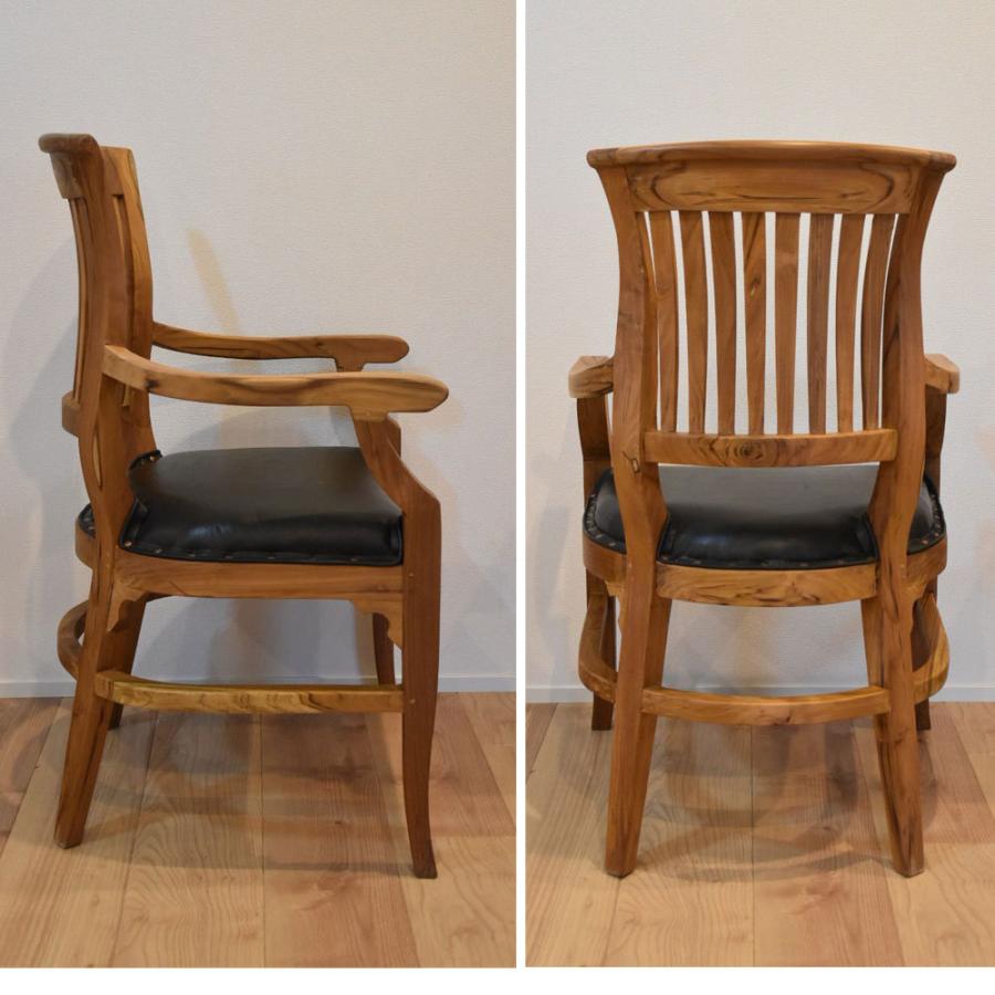 ◇ワイルドウッド　アームチェアセット　/　チーク無垢 ◇ワイルドウッド アームチェアセット / チーク無垢 自然素材チーク