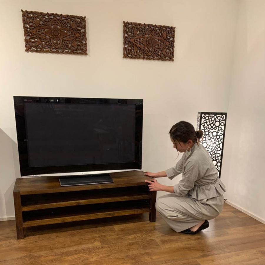 チークテレビボード[ウォルナット] /W120cm テレビボード テレビ台 