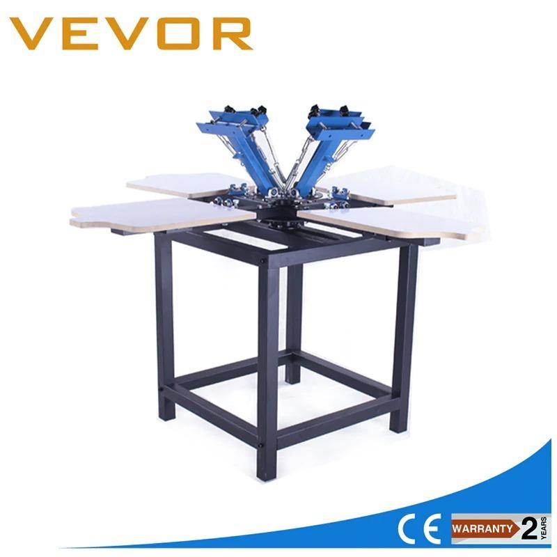 シルクスクリーン6色回転台 刷り台 多色