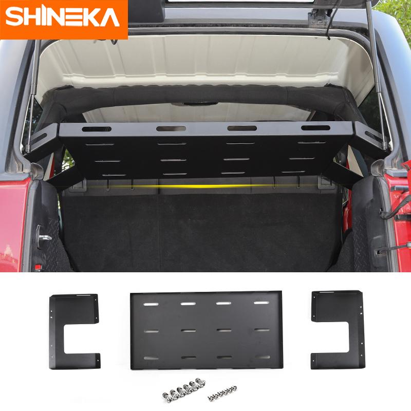 内装用品 リア ラゲッジ ラック ジープ ラングラー Shineka トランク 収納 貨物 荷物 ネット付き Gresestaciodesa Com Br