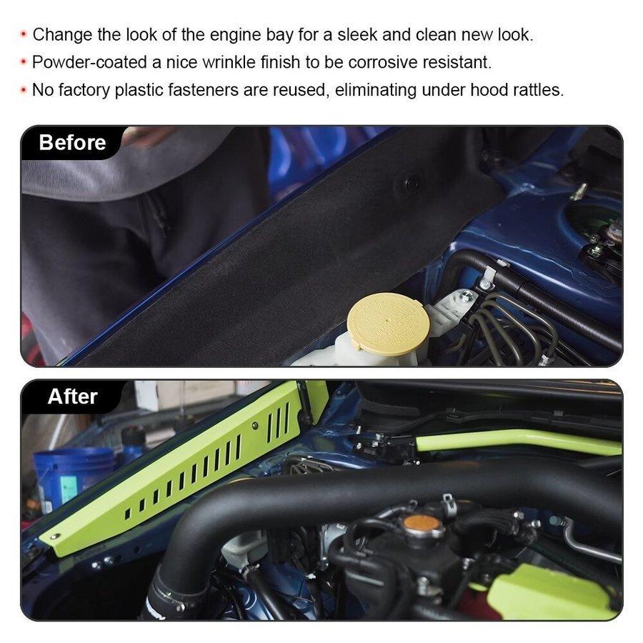 超熱超熱WRX STI VAB VAG 14年～ 赤 フェンダー シュラウド ペリン