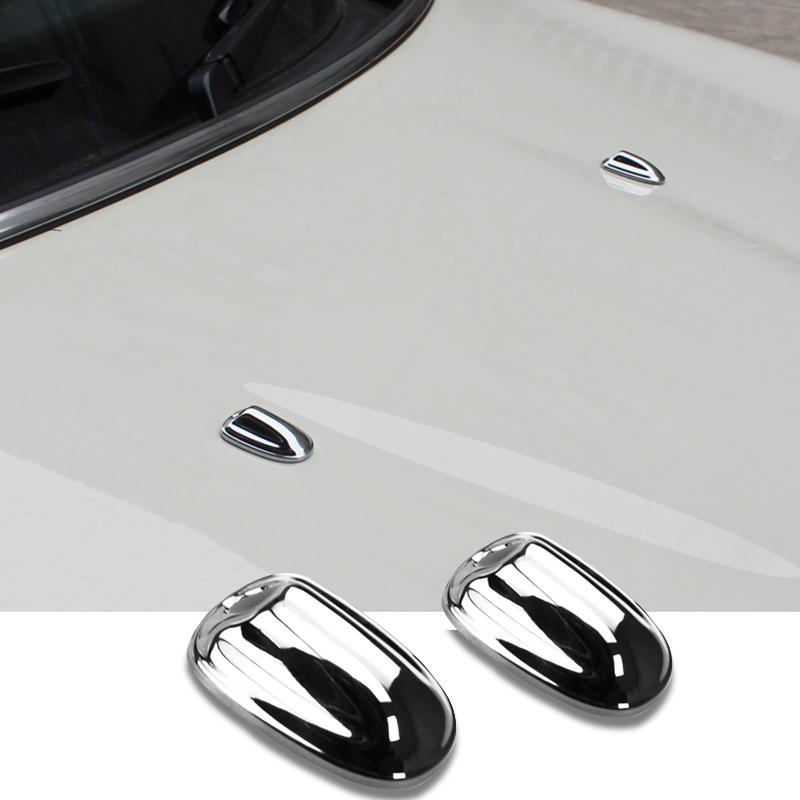 車 ウォッシャーノズル ワイパーノズル カバー キャップ 装飾 ステッカー カーボン シルバー BMW ミニ クーパー F54 F55 F56