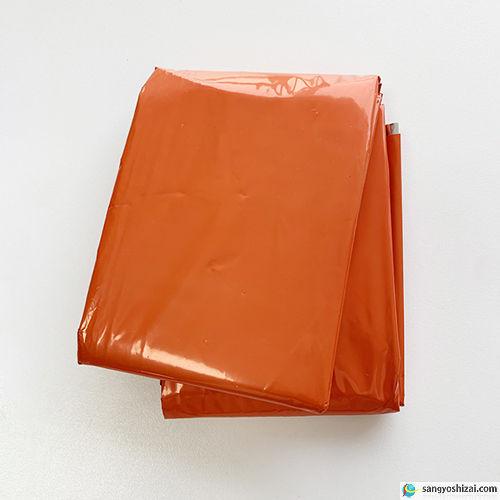 緊急アルミサバイバルシート オレンジ 130cm×240cm 10枚入/包 : DIY