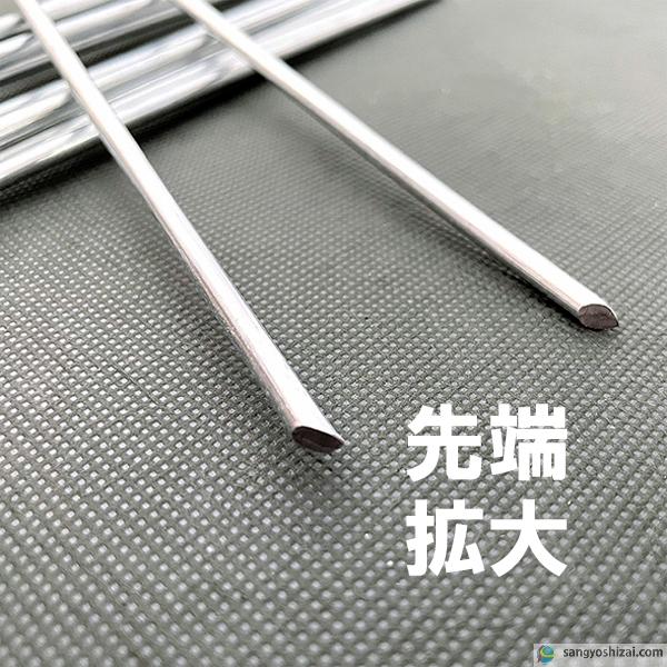 コ型止めピン20ｃｍ 防草シート固定メッキピン 20cm 太さ4mm 400個入/CS コ型止めピン コ型