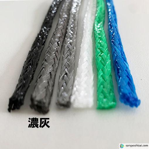 シート紐 60cm 濃灰 5000本入 足場用 組ひも 結束 ロープ ひも 仮設