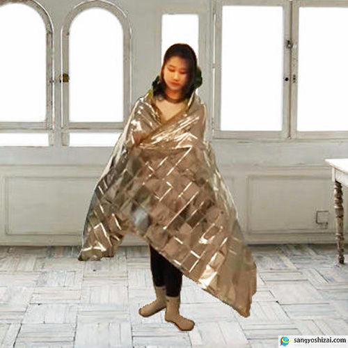 金銀 dual 防災用 アルミ 保温シート 140cm×210cm 200枚入/CS 2way