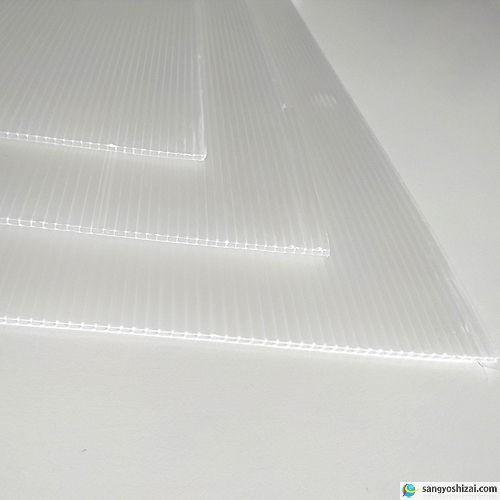 お得5梱包（100枚）セット プラベニヤ 半透明 厚2.5mm 910mm×1820mm / 養生 壁 床 引越し 下敷き材 窓 目隠し 台風 結露 プラダン プラベニ プラベニア_2