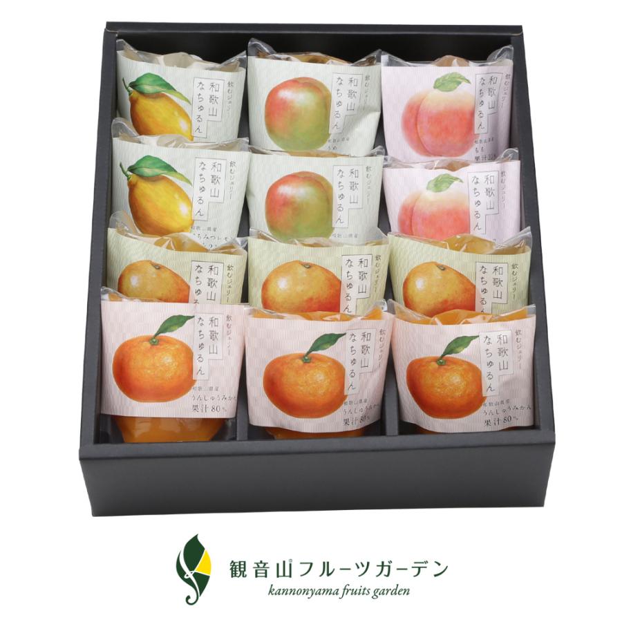 飲むジェリー 和歌山なちゅるん 12個セット ギフト箱入り 観音山
