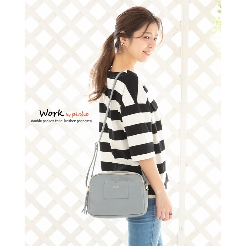 ポシェット レディース 斜めがけ 軽い ブランド 可愛い 通勤 無地 人気 フェイクレザー 母の日 ギフトラッピング 19 1018 Kanoa 通販 Yahoo ショッピング