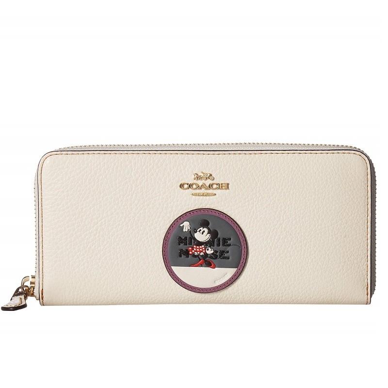 新着商品抜群 のコーチ ディズニー リミテッドエディション 長財布 18 19新作 ボクシード ミニー マウス スリム ウォレット パッチーズ チョーク b 年最新ランキング1位 の