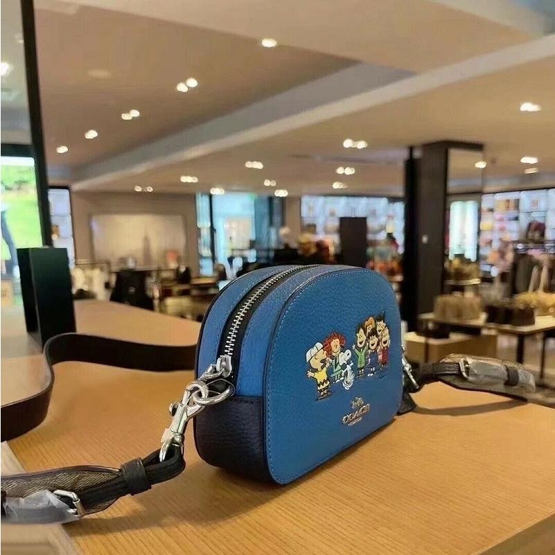 コーチ COACH コーチ スヌーピー コラボ ショルダーバッグ COACH X PEANUTS ミニ セレナ サッチェル スヌーピー アンド  フレンズ ビビッド ブルー