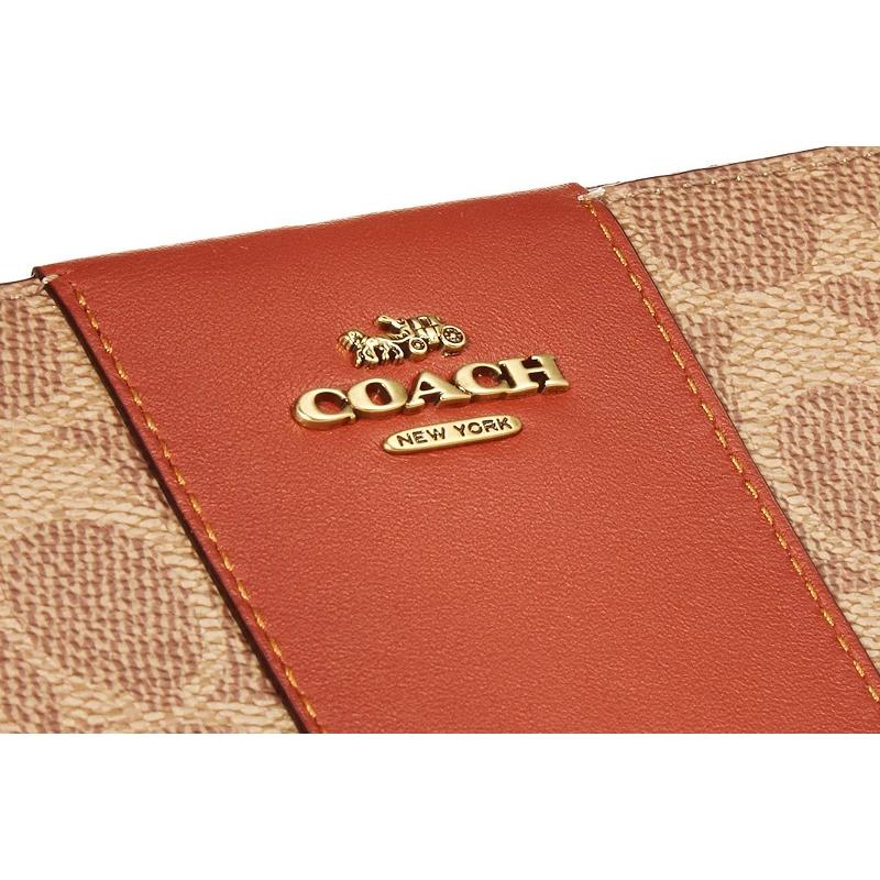 100％安い COACH 新品 長財布 メンズ レディース コーチ 濃紺 白 財布