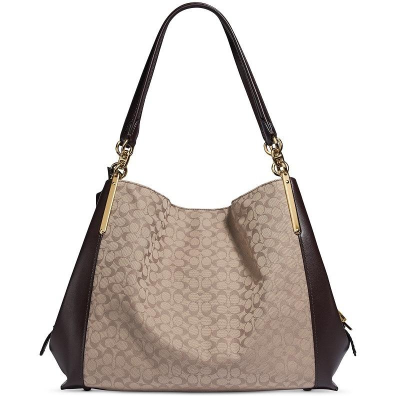 初回限定 数量限定 今だけセール 新作 コーチ バック Coach ダルトン 31 シグネチャー ジャカード ショルダーバッグ ストーン オーク 日本製 Futbolcarrasco Com