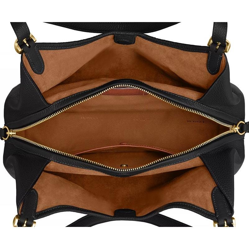 新作 COACH バッグ ショルダーバッグ 黒 ベラ ミディアム レザー ショルダーバッグ  ブラック 正規品 日本未入荷の画像