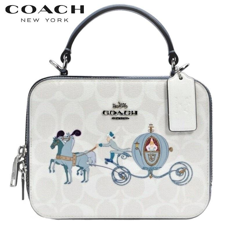 21新作 コーチ Coach ディズニー コラボ ボックス クロスボディ シグネチャー キャンバス ウィズ シンデレラ チョーク グレイシャー ホワイト マルチ C1426 Cgwm Ca2104 Kanon Story Yahoo ショップ 通販 Yahoo ショッピング