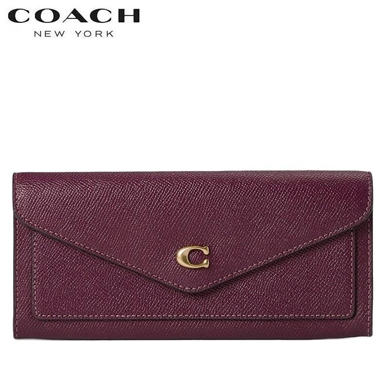 コーチ COACH 長財布 新作 ブティックライン スムース ようす レザー 