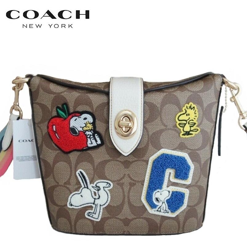 コーチ COACH コーチ スヌーピー COACH X PEANUTS アディー クロスボディ シグネチャー キャンバス ヴァーシティ パッチ カーキ  チョーク マルチ : c4113-khcm-c2107 : KANON STORY Yahoo!ショップ - 通販 - Yahoo!ショッピング