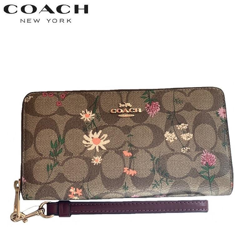 COACH コーチ 新作セール 花柄 長財布 C8736 レディース COACH コーチ 新作セール 花柄 長財布 C8736 レディース