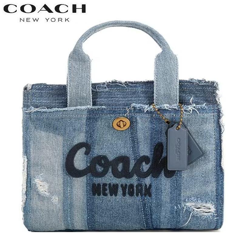 COACH（コーチ） デニムバッグ トートバッグ ショルダーバッグ 3WAY