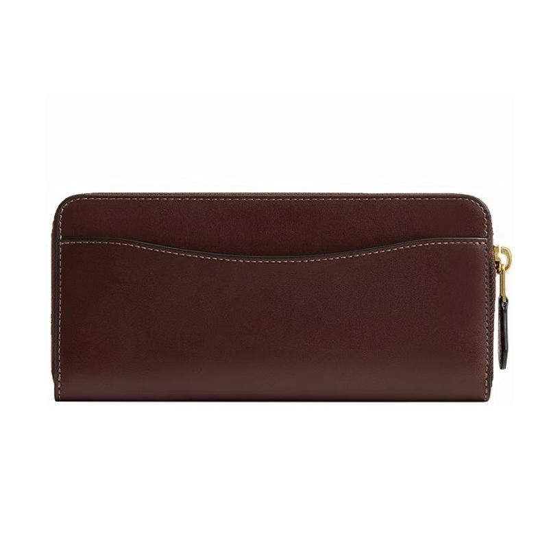 新品　COACH　コーチ　長財布　アコーディオンウォレット　正規品 国内『COACH』アコーディオン ウォレット クロスグレイン レザー