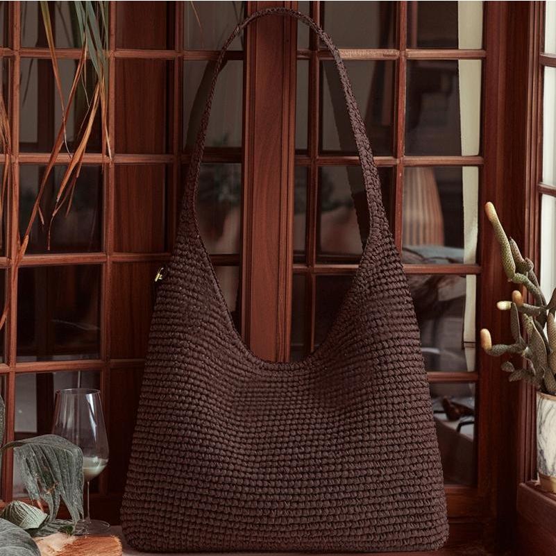 コーチ COACH バッグ CDU75 2026新作 ショルダーバッグ ブティックライン 新作 ブルックリン ストロー ショルダー バッグ 28 メイプル 正規品 日本未入荷の画像